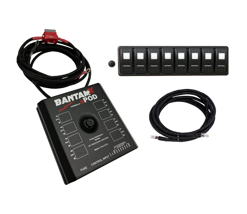BantamX Modular w/ Amber LED with 36 Inch battery cables BXMOD36A