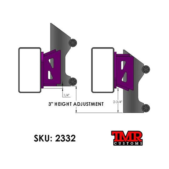 TMR Bump Stop Frame Mount - 1" OFFSET - Skinny Pedal Racing