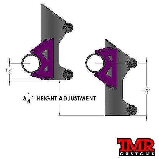 TMR Bump Stop Tube Chassis Mount - Skinny Pedal Racing