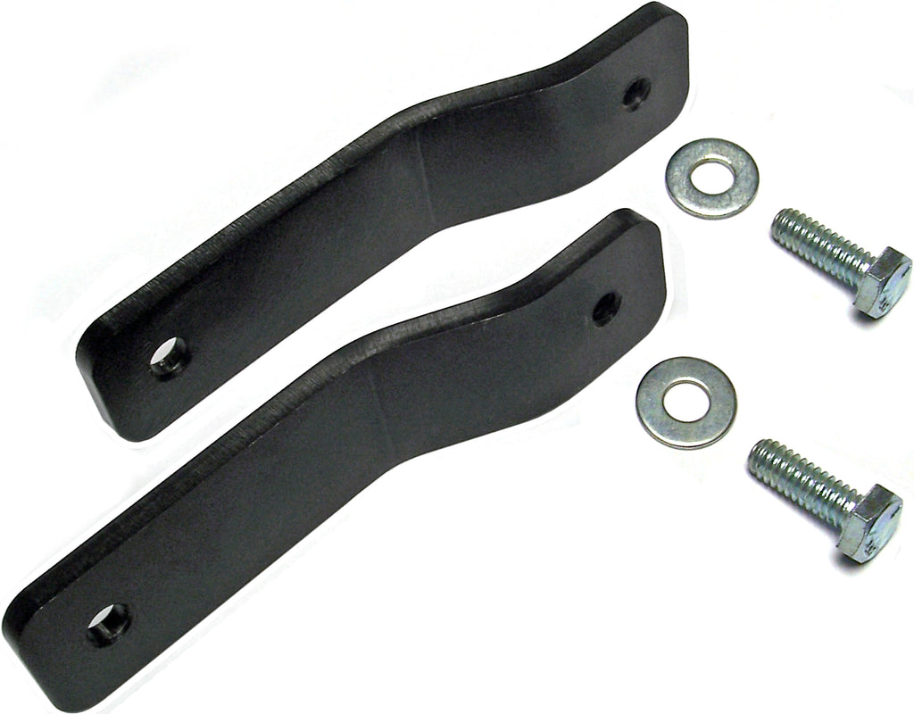 Brake Line Relocation Bracket Kit 07-18 Wrangler JK Rear RockJock 4x4 CE-9807RBLBK