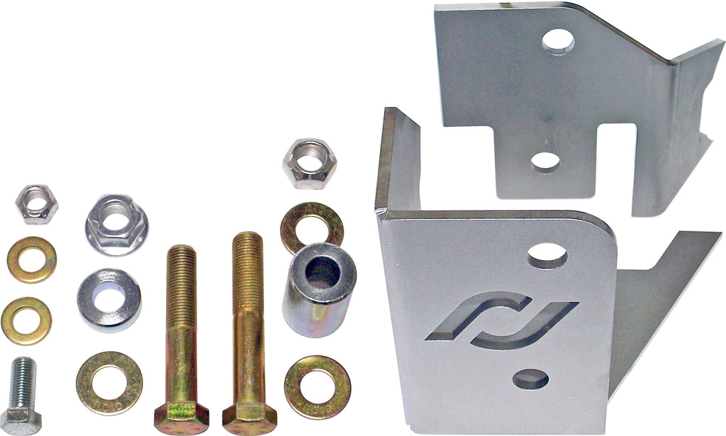 Trac Bar Relocation Kit 07-18 Wrangler JK Rear Diff Housing Includes Inner/Outer Brackets Hardware Some Welding Required RockJock 4x4 CE-9807RTBK