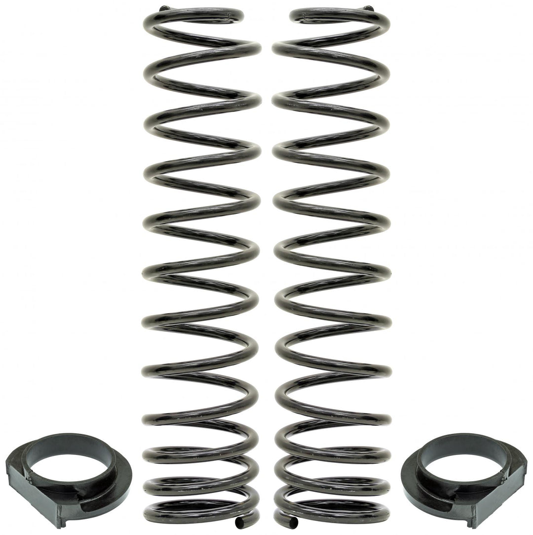 Front Coil Springs 18-Up Wrangler JL 4 Inch Lift Includes Urethane Isolators Pair RockJock 4x4 CE-9818FS