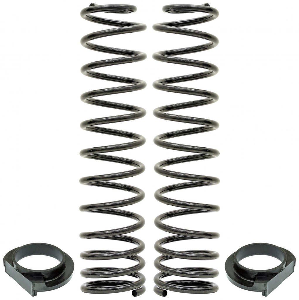 Front Coil Springs 18-Up Wrangler JL 4 Inch Lift Includes Urethane Isolators Pair RockJock 4x4 CE-9818FS