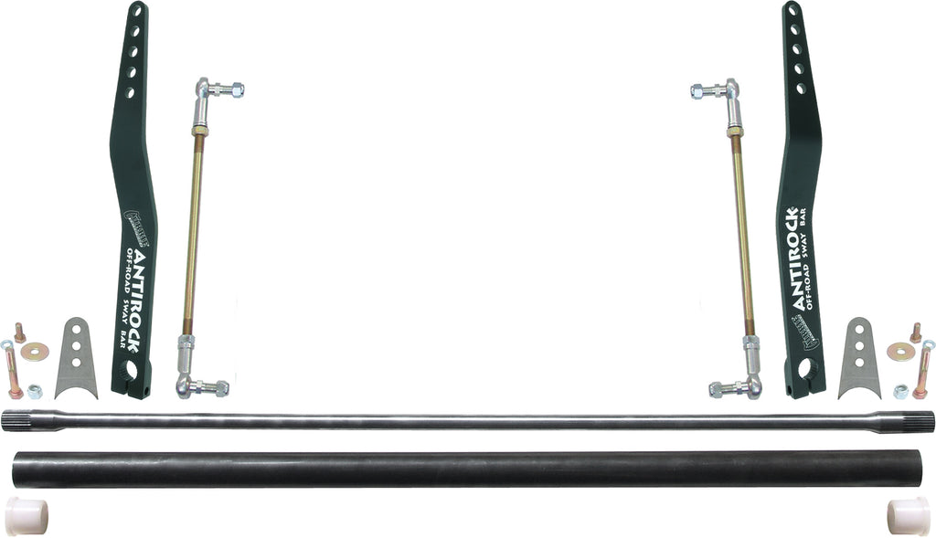 Antirock Sway Bar Kit Universal 36 Inch Bar 20 Inch Bent Steel Arms RockJock 4x4 CE-9901-20B