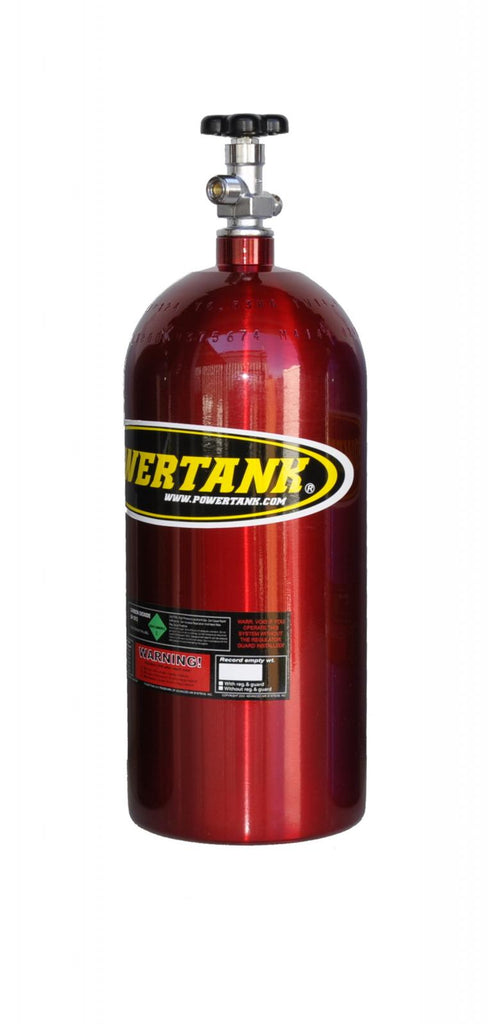 CYL-2080-CR CO2 Tank 10 Lb W/Valve Candy Red Power Tank