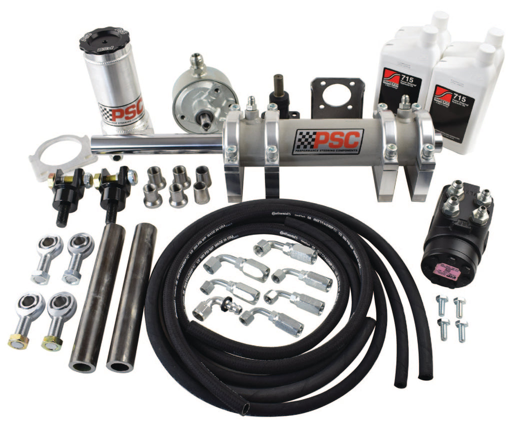 Full Hydraulic Steering Kit, 2.5 Ton Rockwell Axle (46 Inch and Larger Tire Size) PSC Performance Steering Components FHK300P