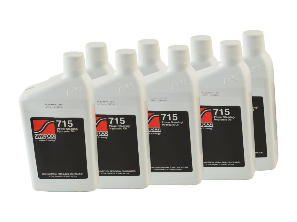 SWEPCO 715 Power Steering Fluid 8X 1 QT PSC Performance Steering Components FL-SWE715-CASE