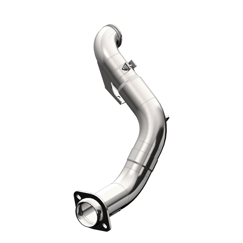 4 Inch Turbo Down Pipe For 15-16 Ford 6.7L Powerstroke Non Cab and Chassis Only T409 Stainless Steel EO Num. D-763-1 MBRP FS9CA460