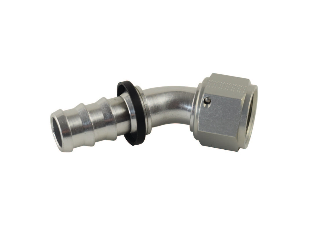 Fitting, #12 JIC 45 Degree Low Pressure Push Lock PSC Performance Steering Components HF-LP4512