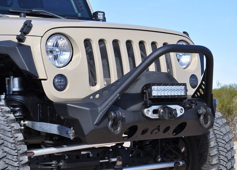 NightHawk Jeep JK Front Bumper W/Mid Tube Stinger Artec Industries JK2303