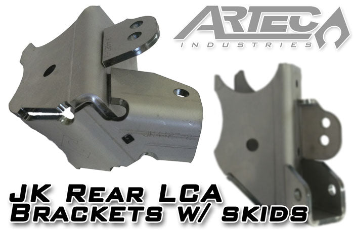 JK Rear LCA Brackets W/Skids Artec Industries JK4427