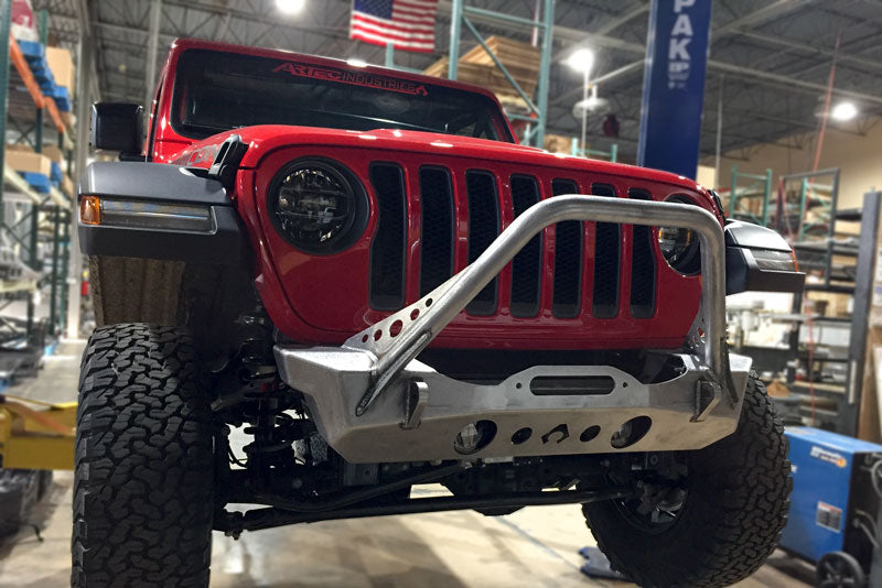 NightHawk Jeep JL Front Bumper W/Mid Tube Stinger Bare Artec Industries JL5303