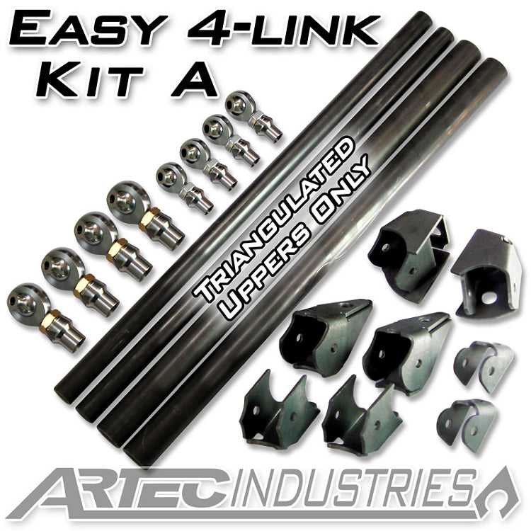 Easy 4 Link Kit A Tube 7/8 Inch and 1.25 Inch Rod Ends Artec Industries LK0001
