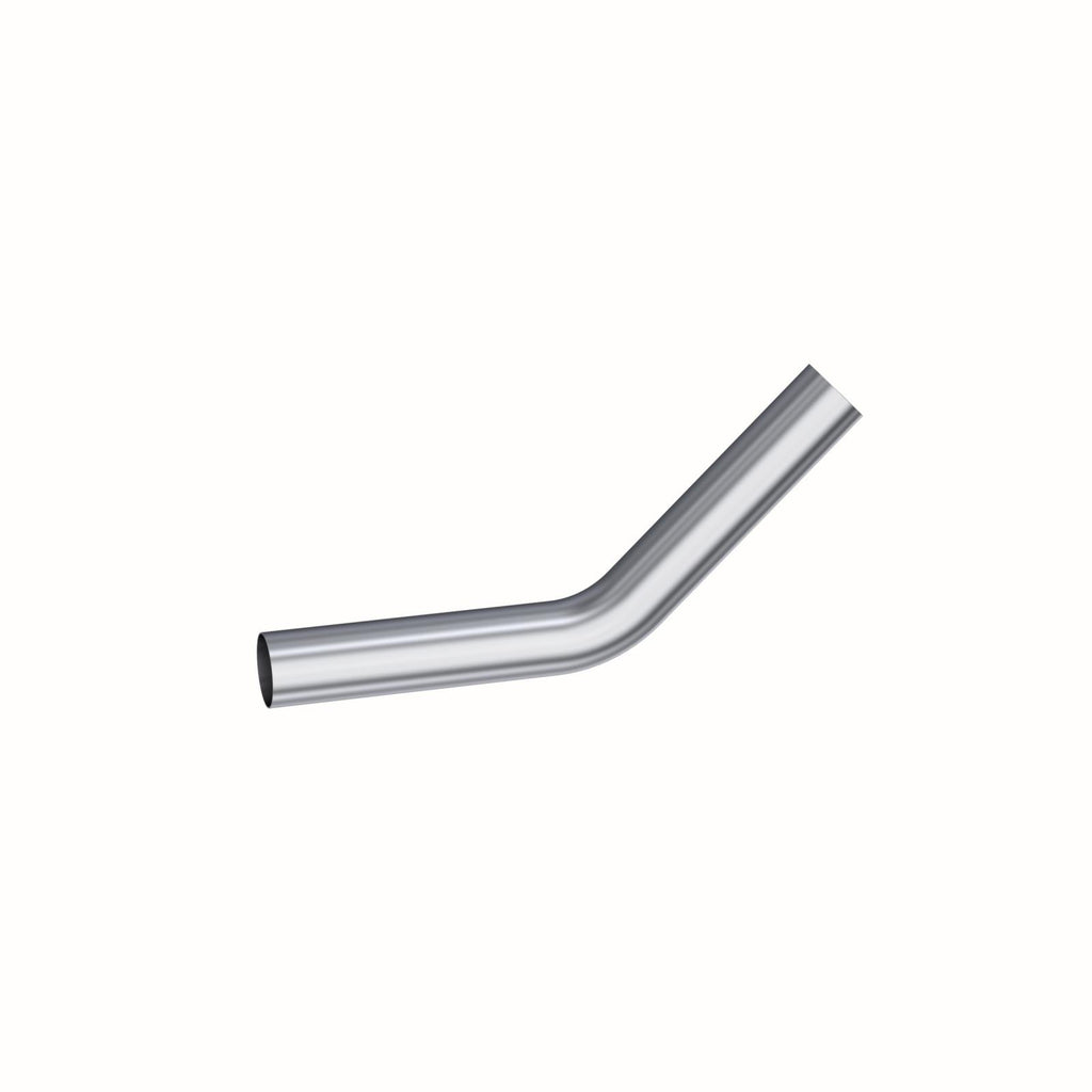 3.5 Inch Exhaust Pipe 45 Degree Bend 12 Inch Legs Aluminized Steel MBRP MB2011