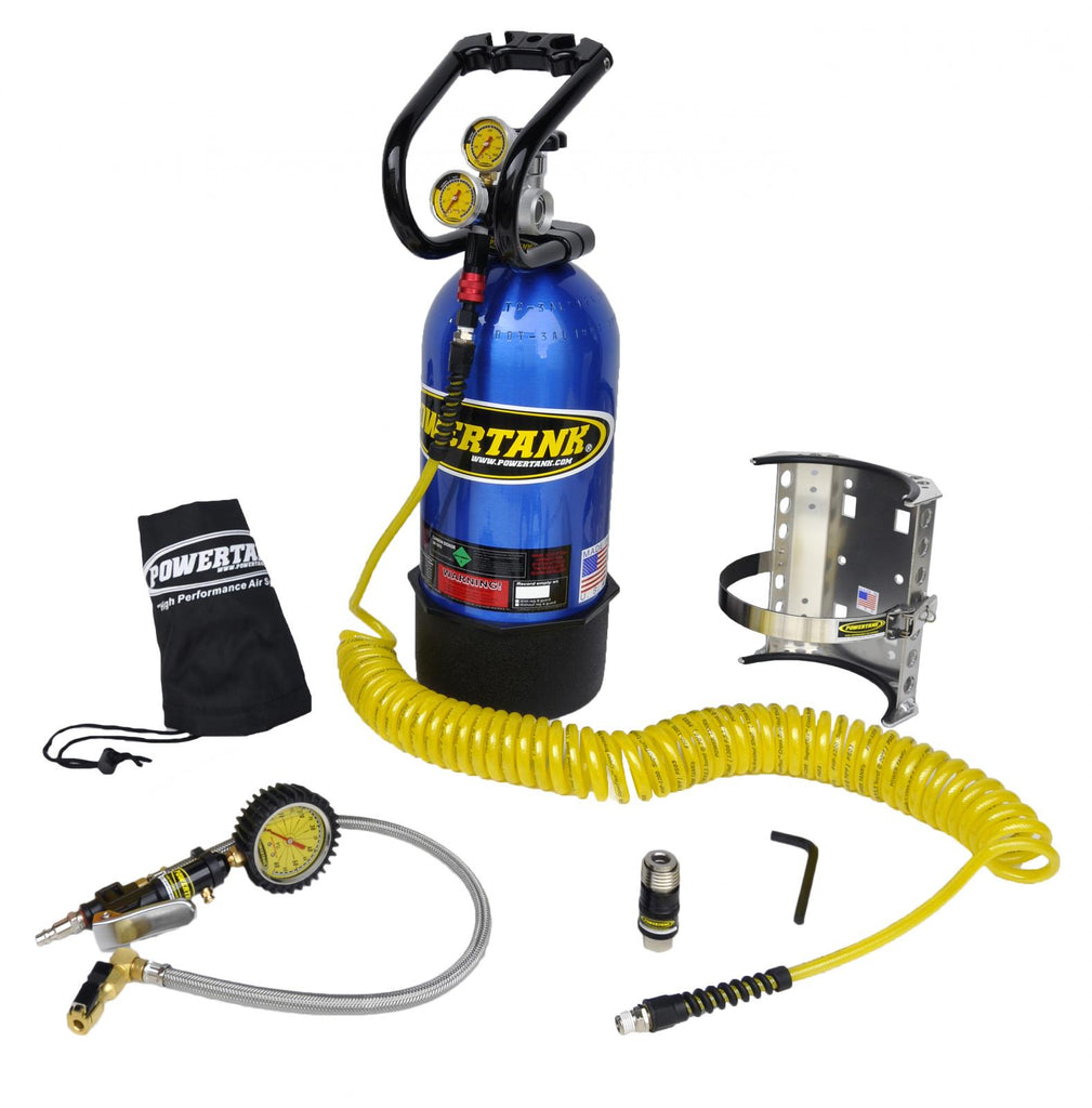 PT10-5250-CB 10 Lb CO2 Power Tank System Package B Candy Blue Power Tank