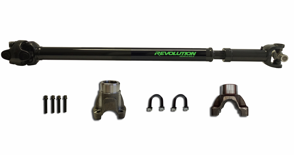 JK Front 1310 CV Driveshaft 2 or 4 Door with Pinion Yoke Revolution Gear and Axle REV-DS-JK-1310F-PY