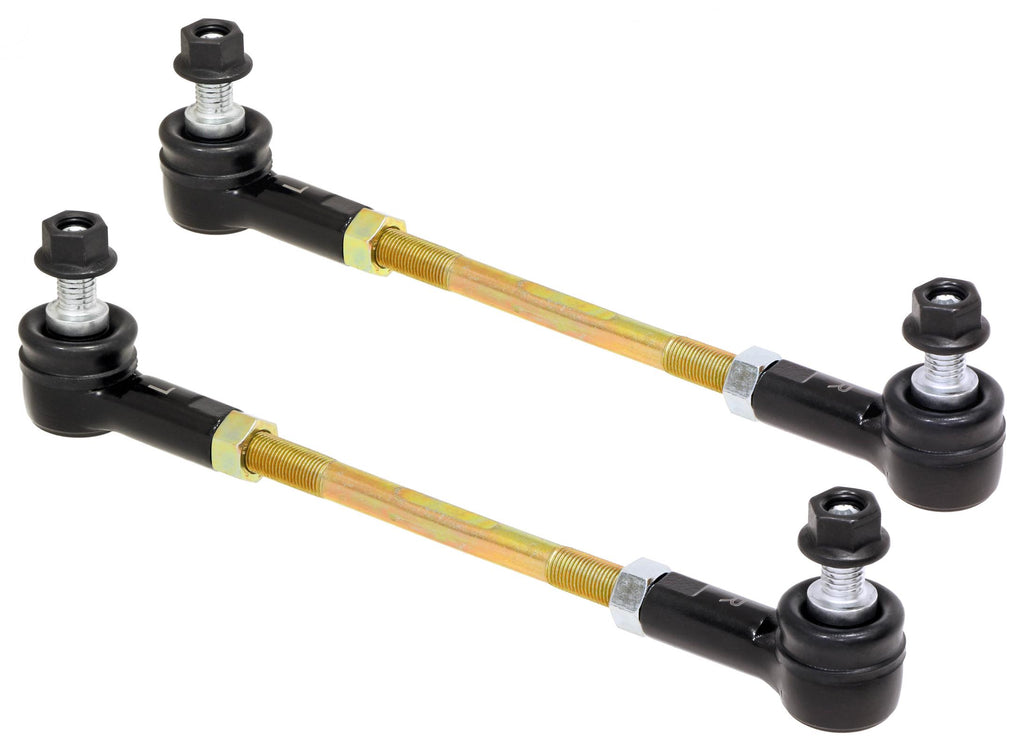 Adjustable Sway Bar End Link Kit (8 1/2 Inch Long Rods w/ Sealed Rod Ends and Jam Nuts pair) RockJock 4X4 RJ-203004-101