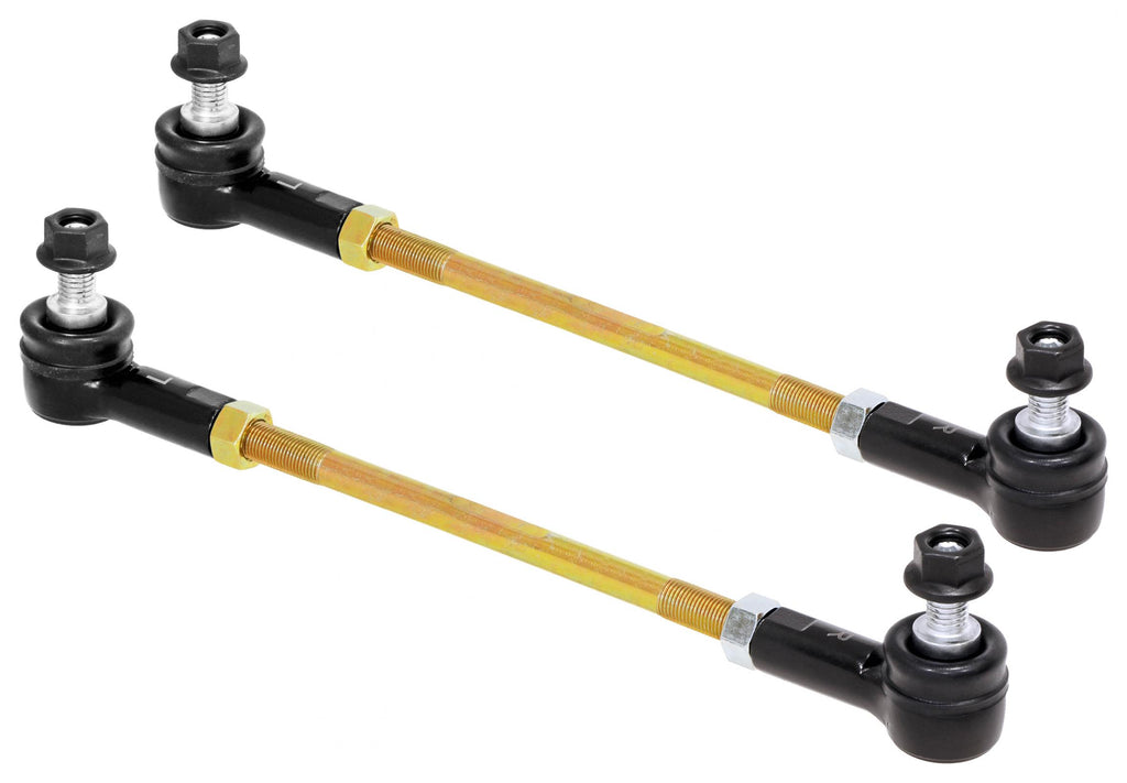 Adjustable Sway Bar End Link Kit (10 1/2 Inch Long Rods w/ Sealed Rod Ends and Jam Nuts pair) RockJock 4X4 RJ-203005-101