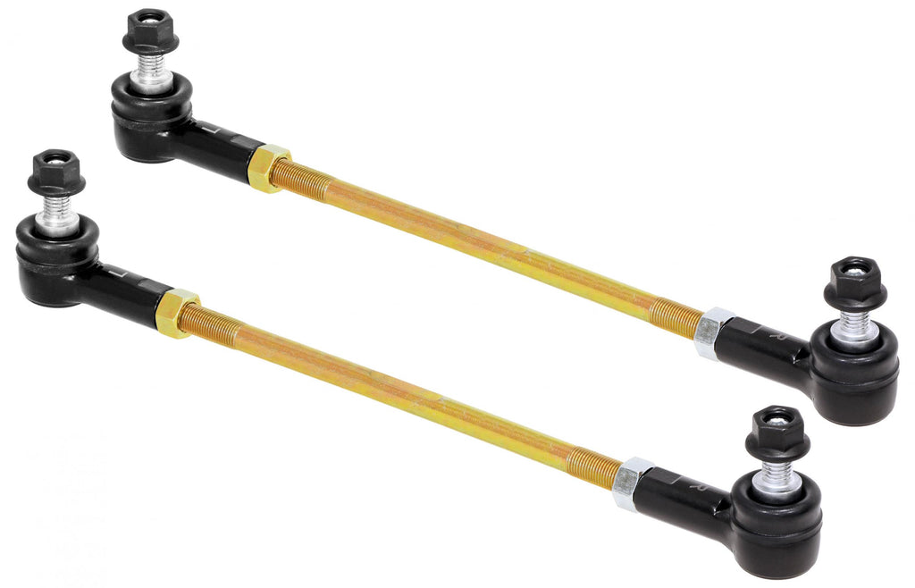 Adjustable Sway Bar End Link Kit (12 1/2 Inch Long Rods w/ Sealed Rod Ends and Jam Nuts pair) RockJock 4X4 RJ-253203-103