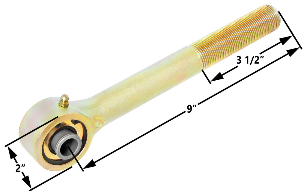 Johnny Joint Rod End 2 Inch Narrow Forged Long Shank 1 Inch-14 RH Threads 1.800 Inch x .630 Inch Ball RockJock 4X4 RJ-305300-102