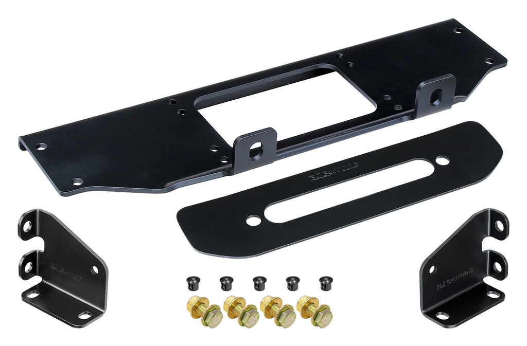 JL/JT Winch Plate Kit for Factory Steel Bumper (for use with or without CE-9033JLS RockJock Towing Kit) RockJock 4X4 RJ-641100-101