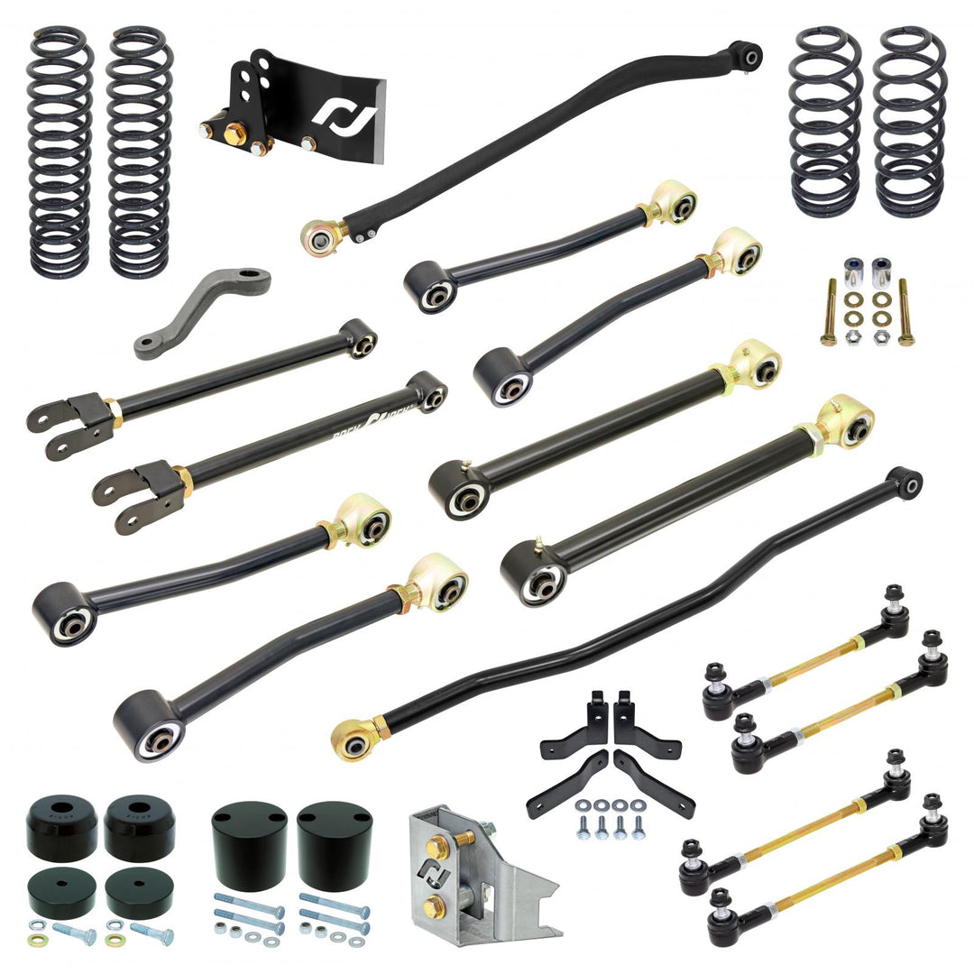 Pro Edition Johnny Joint Suspension System for JK Wrangler (2-door) 4 Inch lift RockJock 4X4 RJ-JK2DR1-101