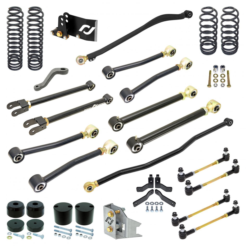 Pro Edition Johnny Joint Suspension System for JK Wrangler Unlimited (4-door) 4 Inch lift RockJock 4X4 RJ-JK4DR1-101