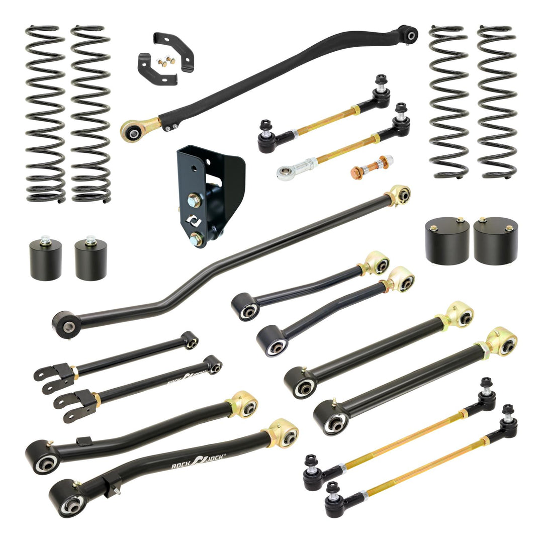 Pro Edition Johnny Joint Suspension System for JL Wrangler w/ Gas V-6 3.5 Inch lift RockJock 4X4 RJ-JLG001-101