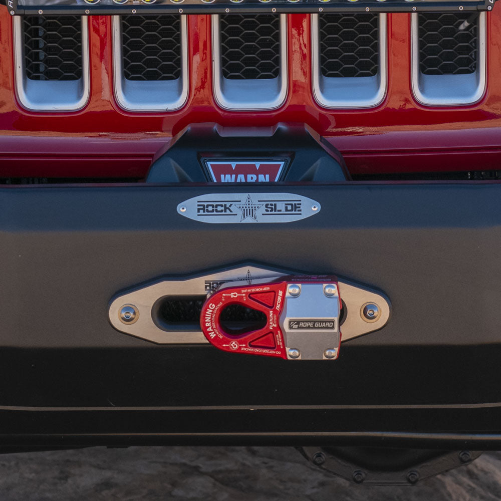 Aluminum Winch Fairlead For RSE Front Bumpers With Synthetic Winch Lines Rock Slide Engineering RSEFL