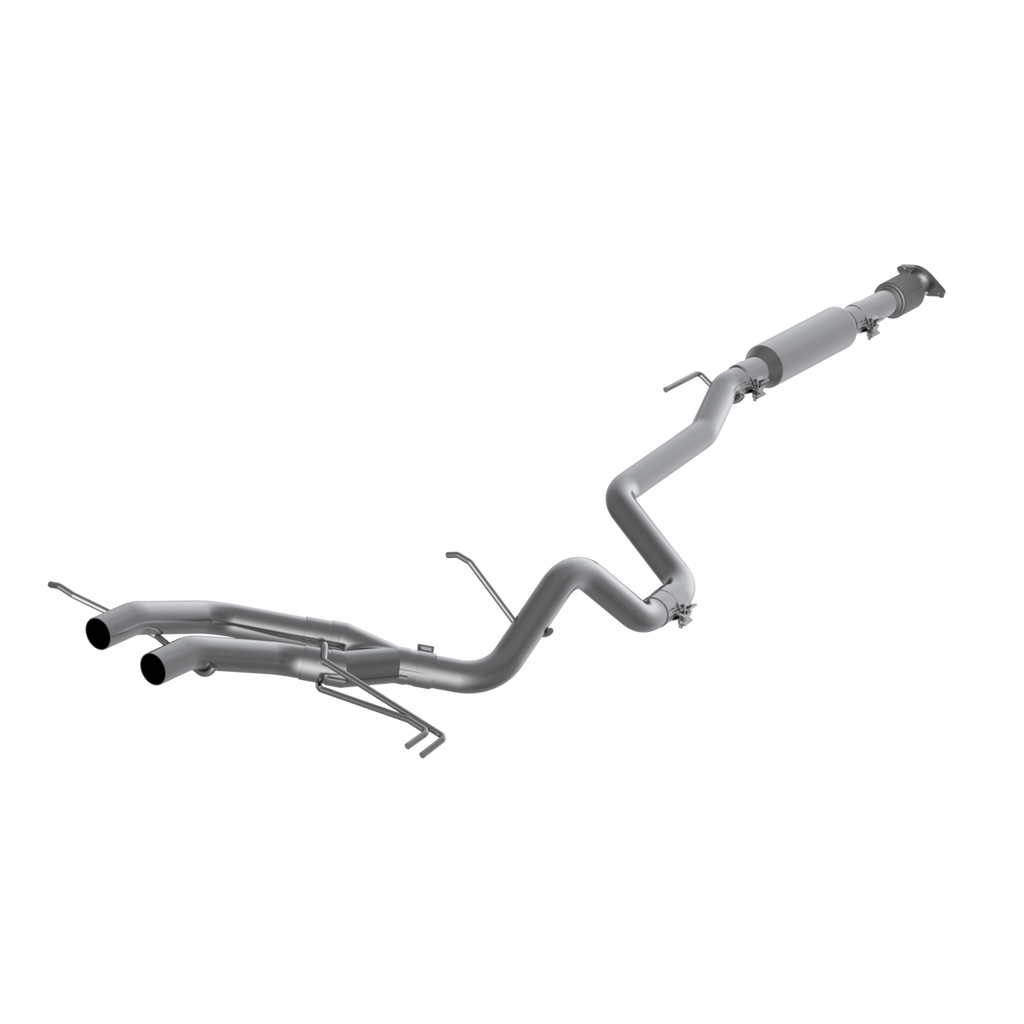 2.5 Inch Cat Back Exhaust System Dual Exit For 13-18 Hyundai Veloster Turbo Aluminized Steel MBRP S4702AL