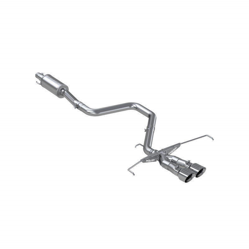 2019-2021 Hyundai Veloster Armor Lite Aluminized Steel 3 Inch Cat Back Dual Split Center Rear Exit Exhaust Sytem MBRP S4705AL