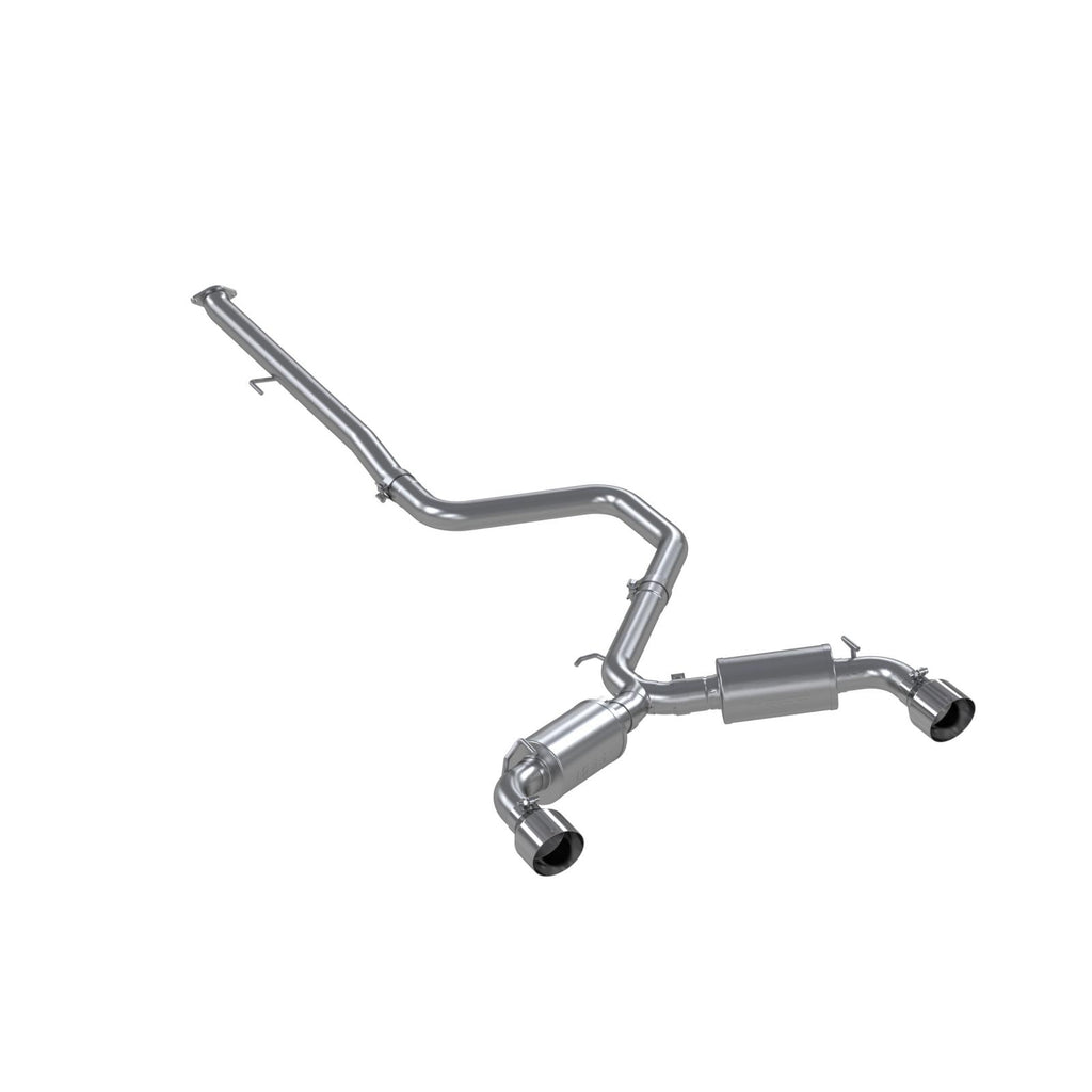 3 inch Cat-Back Dual Split Rear (2) 5 inch OD Tips Included 19-22 Hyundai Veloster N Aluminized Steel MBRP S4706AL