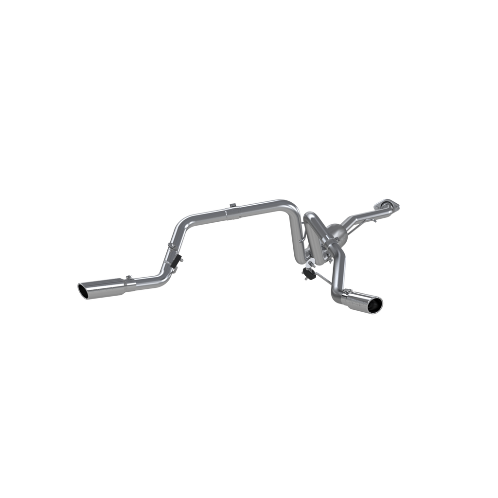 Cat Back Exhaust System Dual Split Side Aluminized Steel For 03-07 Silverado/Sierra 1500 Classic 4.8/5.3L Ext/Crew Cab MBRP S5018AL