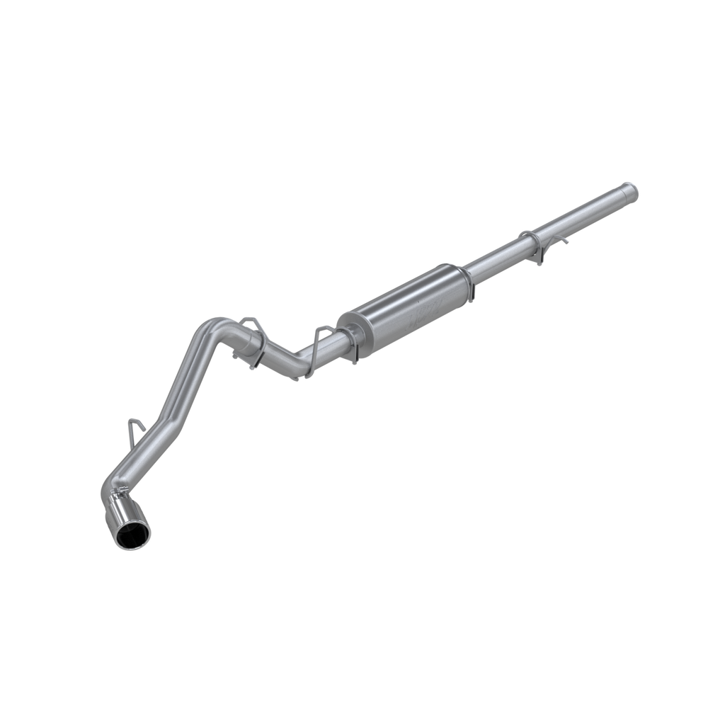 Cat Back Exhaust System Single Side Aluminized Steel For 09-13 Silverado/Sierra 1500 4.8/5.3/6.0L RC/Extended Cab/Crew Cab MBRP S5054AL