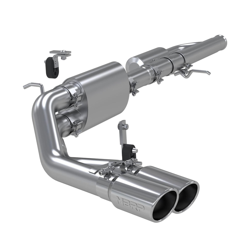 3 Inch Cat Back Exhaust System Pre-Axle Dual Outlet Aluminized Steel For 09-18 Silverado/Sierra 1500 MBRP S5081AL