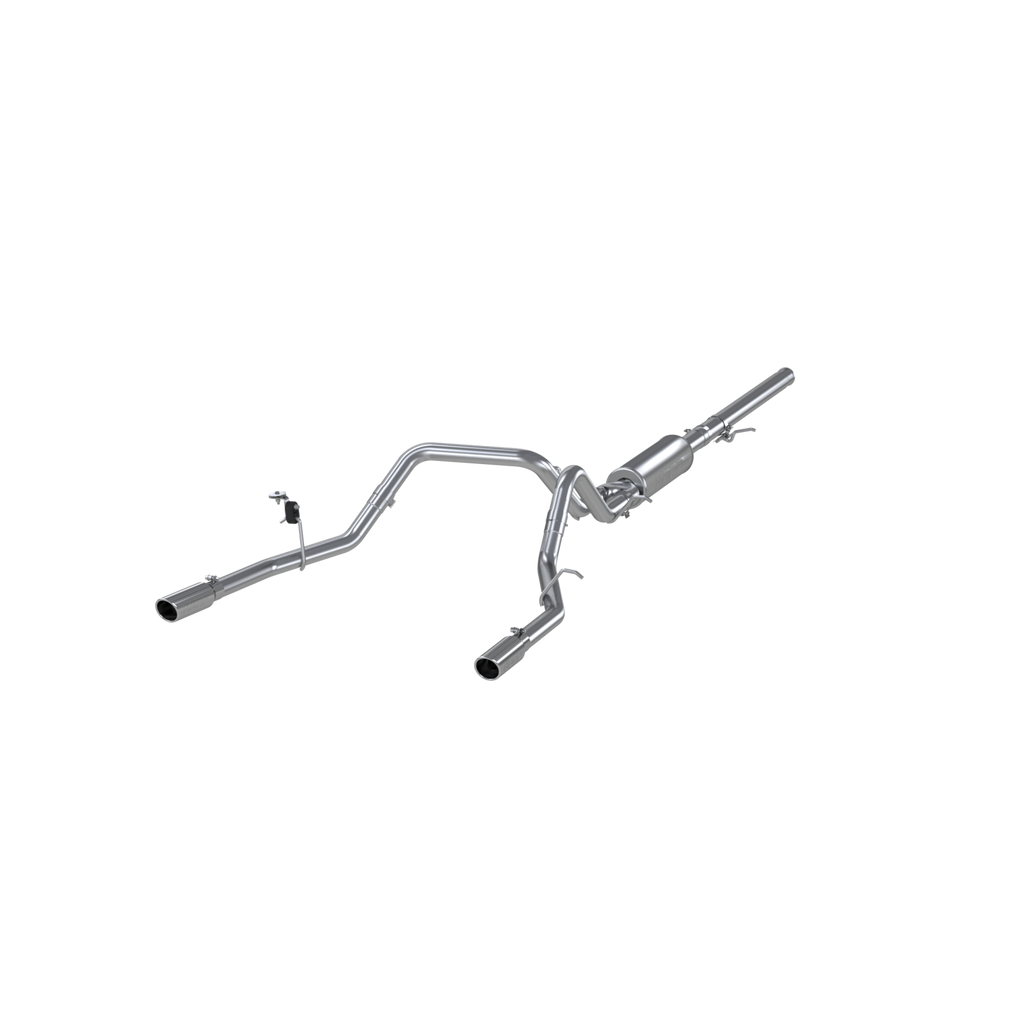 3 Inch Cat Back Exhaust System Dual Split Rear T409 Stainless Steel For 14-18 Silverado/Sierra 1500 MBRP S5084409