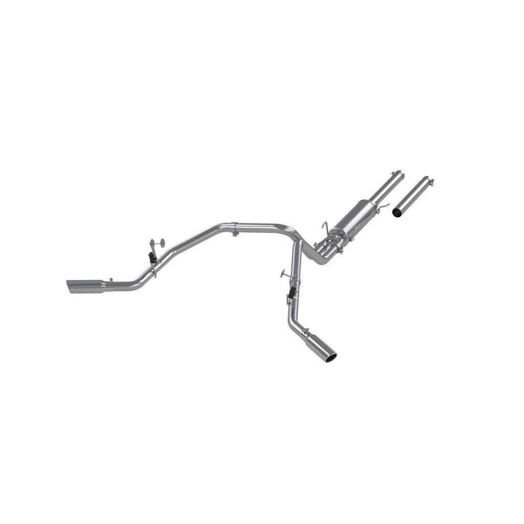 3 Inch Cat Back Exhaust System Dual Split Side Aluminized Steel For 04-05 Dodge Ram Hemi 1500 MBRP S5114AL