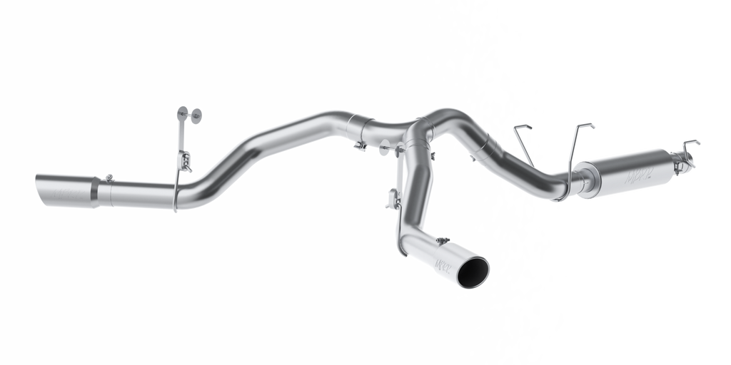 4 Inch Cat Back Exhaust System For 14-22 RAM 2500 6.4L Dual Split Side Exit T409 Stainless Steel MBRP S5151409