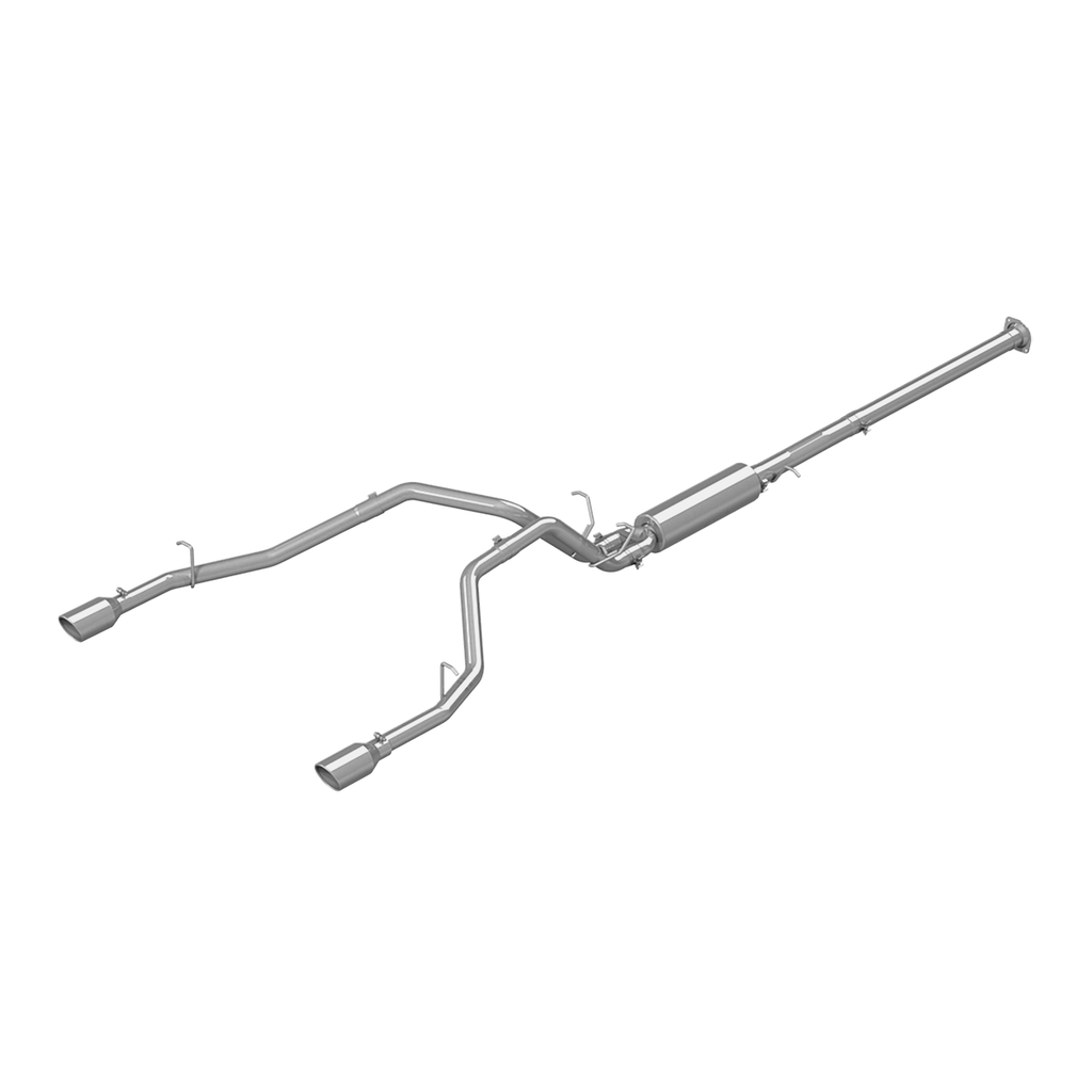 Cat Back Exhaust System Dual Split Rear T409 Stainless Steel For 19-23 RAM Hemi 1500 5.7L MBRP S5152409