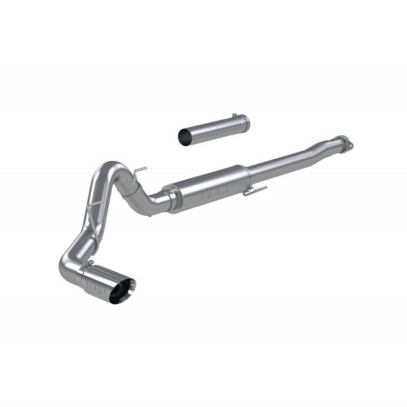 21-23 Ford F-150 4 Inch Cat Back Single Side Race Version 304 Stainless Steel Exhaust System MBRP S5209304