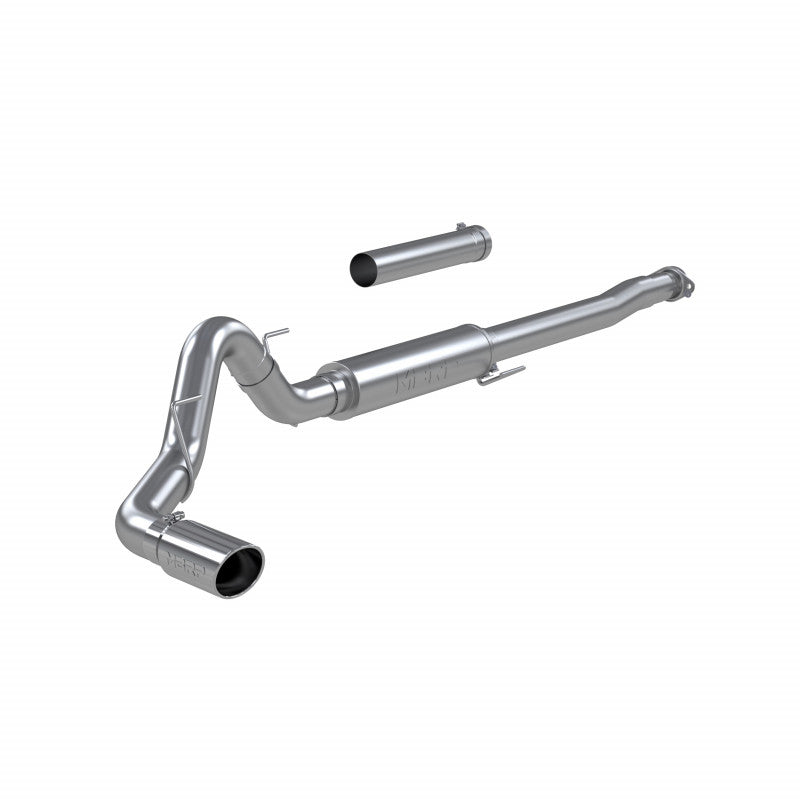 21-23 Ford F-150 4 Inch Cat Back Single Side Race version T409 Stainless Steel Exhaust System MBRP S5209409