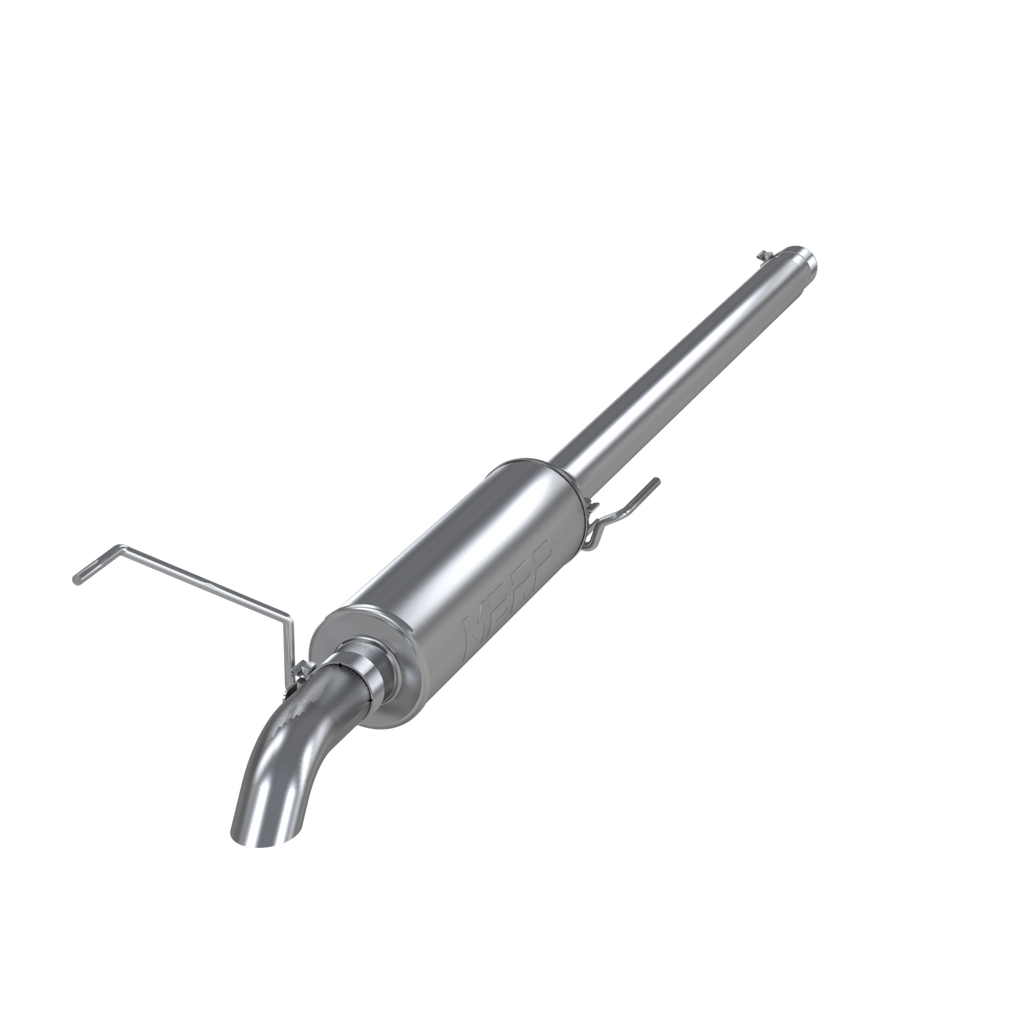 Cat Back Exhaust System Single Turn Down Aluminized Steel For 04-08 Ford F-150 All Engines MBRP S5220AL