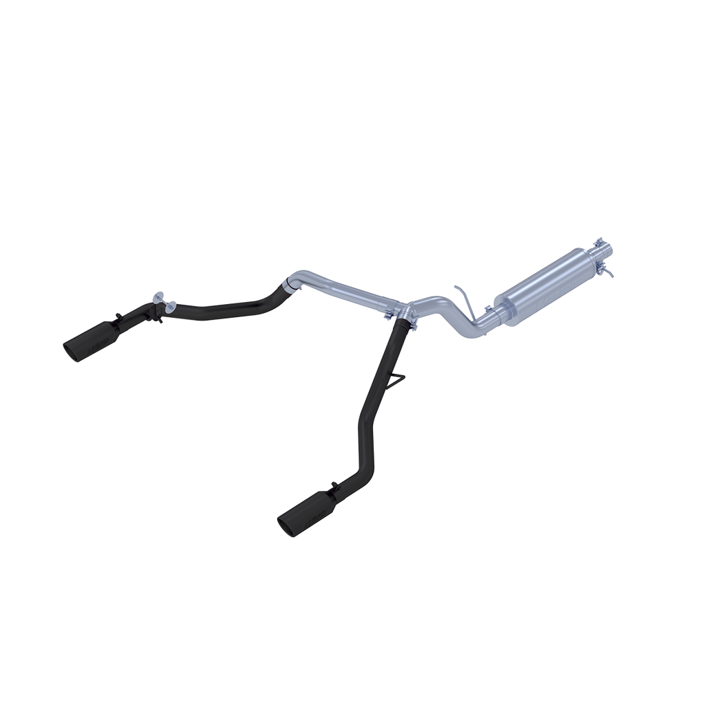 Ford 3 Inch Cat Back Exhaust System Dual Split Rear Exit For 19-23 Ford Ranger Ecoboost 2.3L MBRP S5223BLK