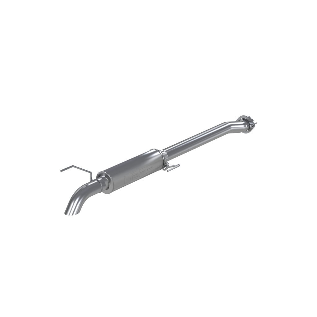 3 1/2 Inch Cat Back Exhaust System Single Turn Down For 11-14 Ford F-150 Raptor 6.2L Crew Cab/Short Bed Extended Cab Short Bed Aluminized Steel MBRP S5242AL