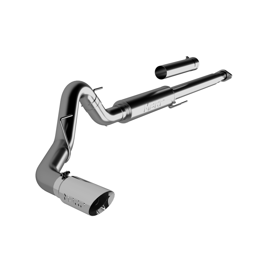 4 Inch Cat Back Exhaust System Single T304 Stainless Steel For 15-20 Ford F-150 2.7L/3.5L EcoBoost Excludes 19 F150 Limited MBRP S5259304