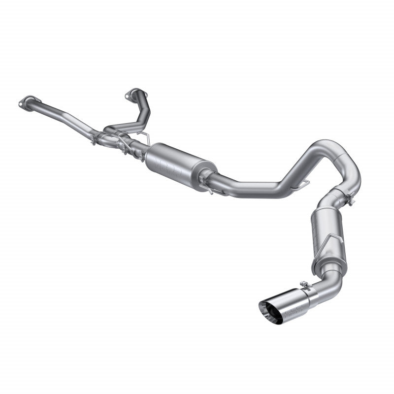 2022-Up Toyota Tundra 3.5L T304 Stainless Steel 2.5 Inch Dual Cat-Back Single Side Exit MBRP  S5301304