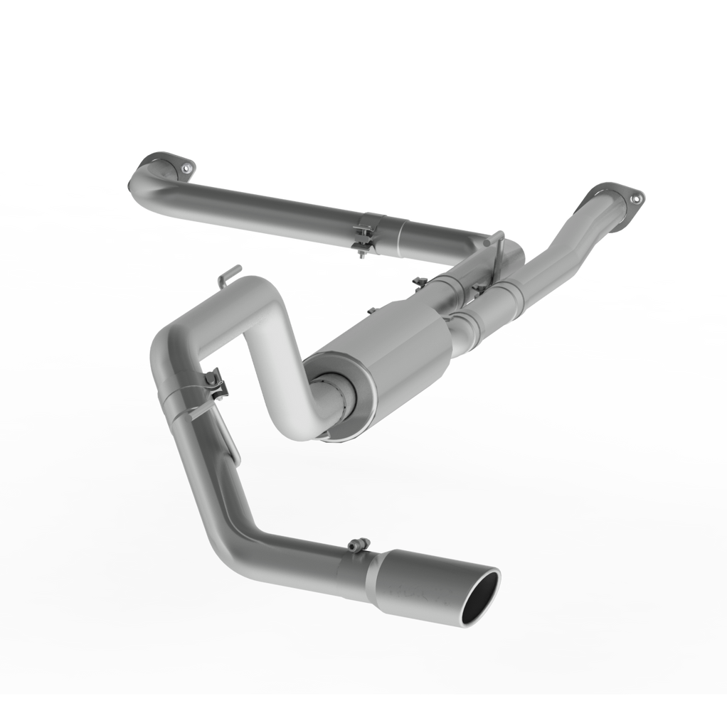 3 Inch Cat Back Exhaust System Single Side Aluminized Steel For 16-19 Nissan 5.6L Titan XD MBRP S5408AL