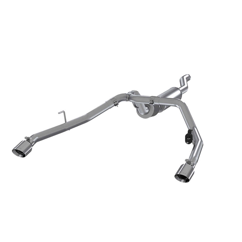 Jeep 2.5 Inch Cat Back Exhaust System Dual Rear Exit Pro Series For 20-22 Jeep Gladiator 3.6L MBRP S5538304