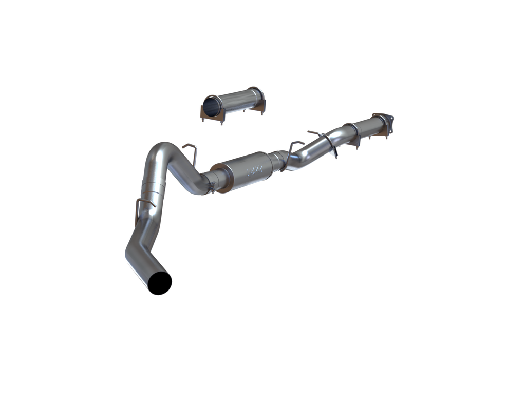 4 Inch Cat Back Exhaust System For 01-05 Silverado/Sierra 2500/3500 Duramax Ext/Crew Cab Single Side MBRP S6000P