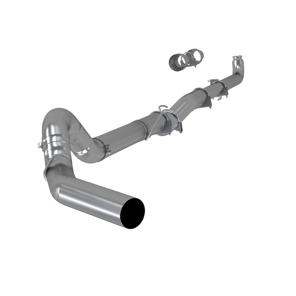 5 Inch Single Side 409 -No Muffler For 01-07 Silverado/Sierra 2500/3500 Duramax Classic Extended/Crew Cab MBRP S60200SLM